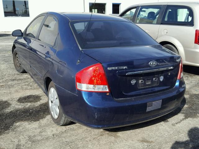 KNAFE222495637458 - 2009 KIA SPECTRA EX BLUE photo 3