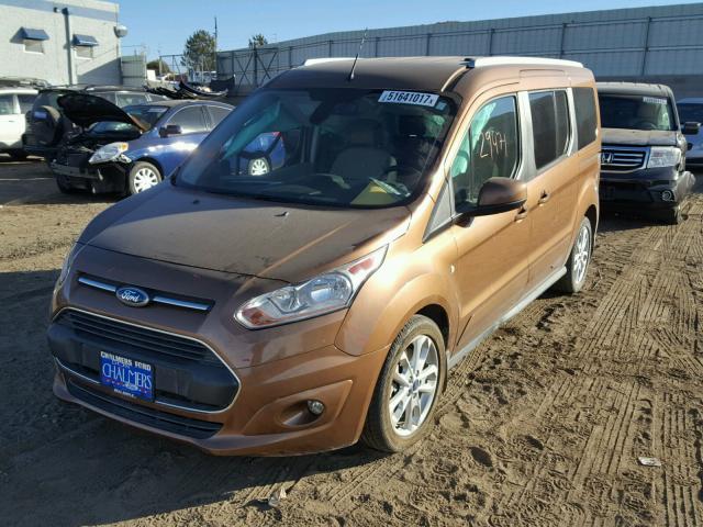 NM0GE9G73E1137861 - 2014 FORD TRANSIT CO ORANGE photo 2