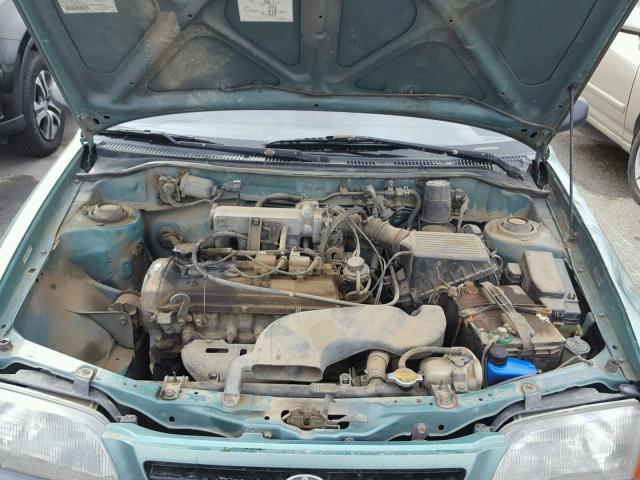 JT2EL55D8S0046130 - 1995 TOYOTA TERCEL STD TEAL photo 7