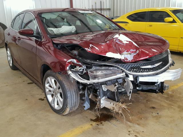 1C3CCCAB9FN521269 - 2015 CHRYSLER 200 LIMITE BURGUNDY photo 1