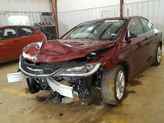 1C3CCCAB9FN521269 - 2015 CHRYSLER 200 LIMITE BURGUNDY photo 2