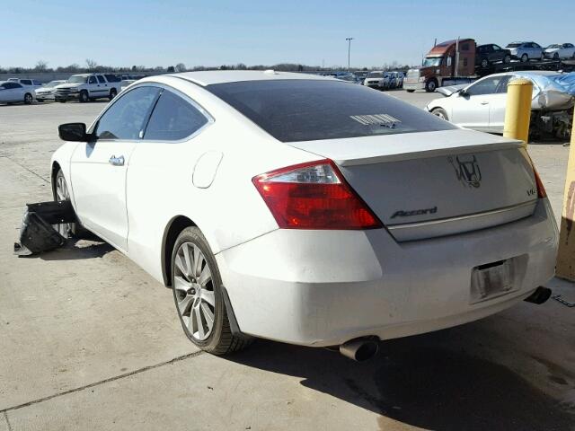 1HGCS228X9A003065 - 2009 HONDA ACCORD EXL WHITE photo 3