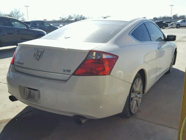 1HGCS228X9A003065 - 2009 HONDA ACCORD EXL WHITE photo 4