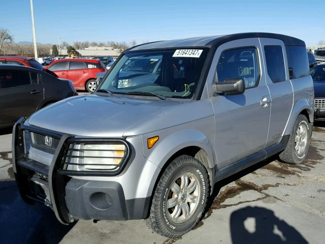 5J6YH28776L011569 - 2006 HONDA ELEMENT EX SILVER photo 2