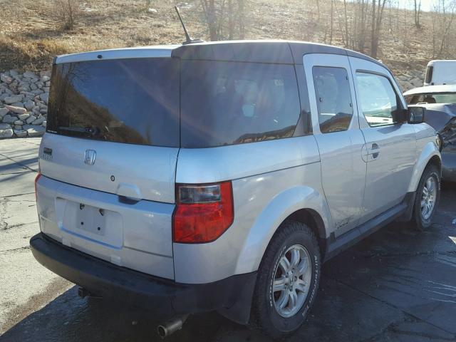 5J6YH28776L011569 - 2006 HONDA ELEMENT EX SILVER photo 4