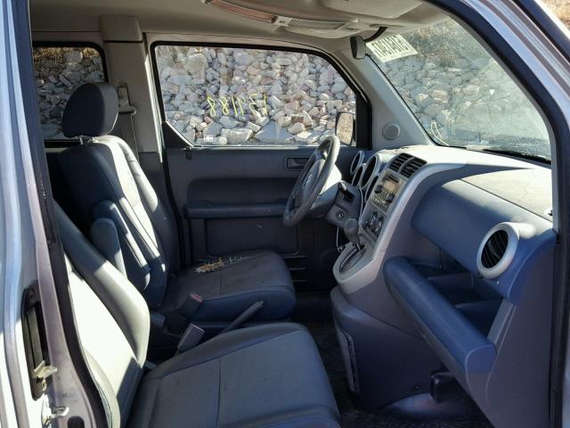 5J6YH28776L011569 - 2006 HONDA ELEMENT EX SILVER photo 5