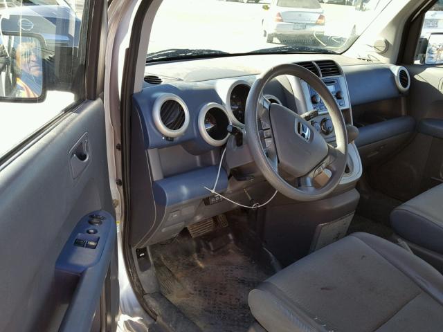 5J6YH28776L011569 - 2006 HONDA ELEMENT EX SILVER photo 9