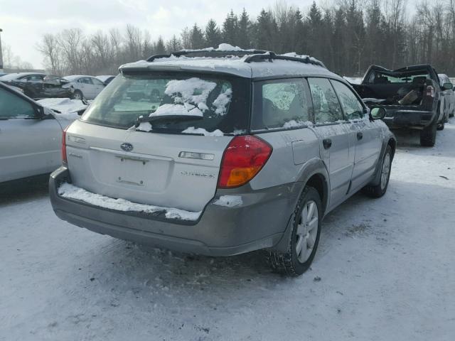 4S4BP61C467321020 - 2006 SUBARU LEGACY OUT GRAY photo 4