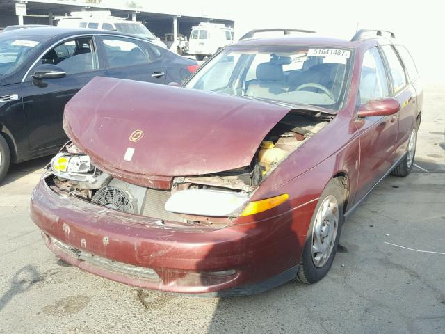 1G8JU82FXYY683065 - 2000 SATURN LW1 MAROON photo 2