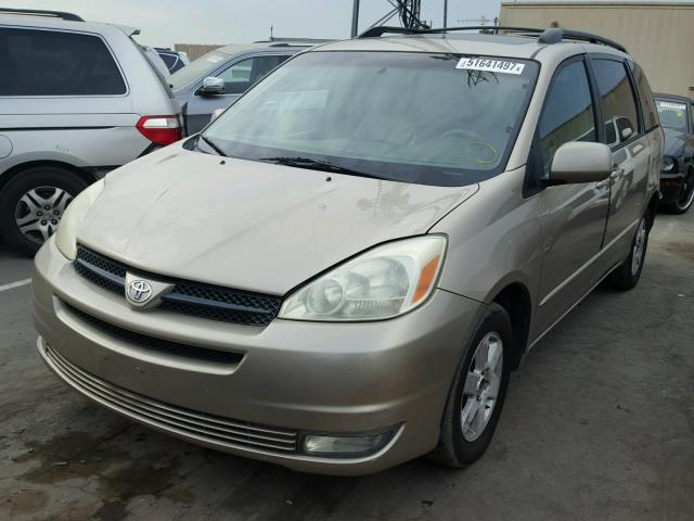 5TDZA22C54S047468 - 2004 TOYOTA SIENNA XLE GOLD photo 2