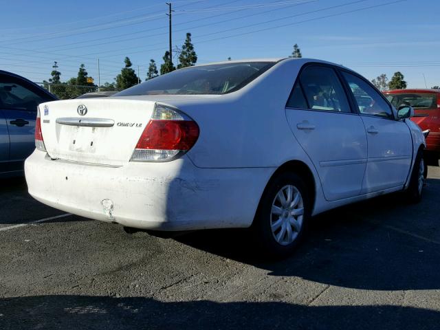 4T1BE32K56U719171 - 2006 TOYOTA CAMRY LE WHITE photo 4