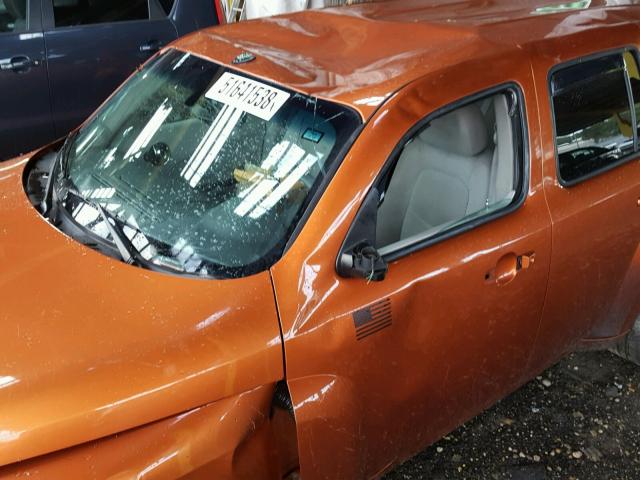 3GNDA13D88S596280 - 2008 CHEVROLET HHR LS Naranja foto 10