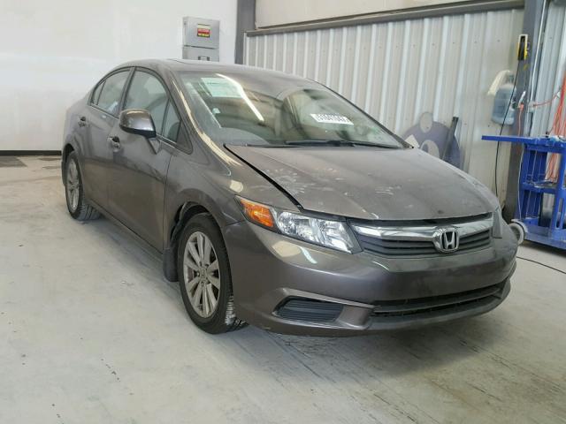 19XFB2F92CE073582 - 2012 HONDA CIVIC EXL GRAY photo 1