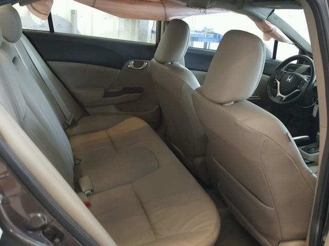 19XFB2F92CE073582 - 2012 HONDA CIVIC EXL Szary zdjęcie 6