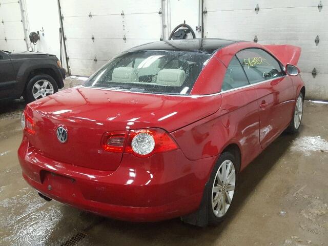 WVWBA71F88V024319 - 2008 VOLKSWAGEN EOS TURBO RED photo 4