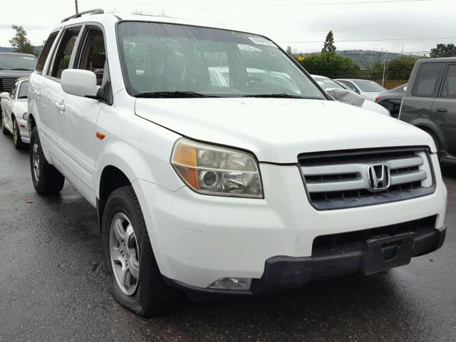 2HKYF18767H516482 - 2007 HONDA PILOT EXL WHITE photo 1