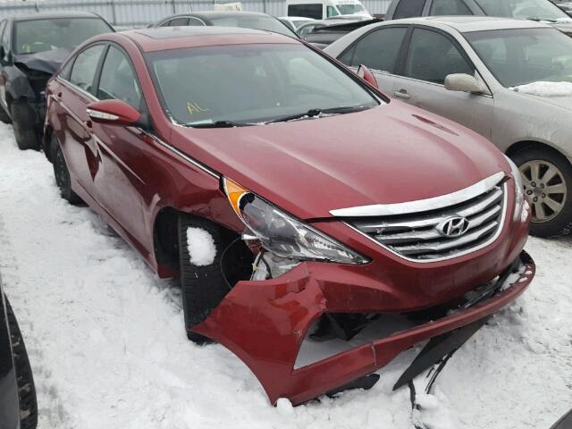 5NPEB4ACXEH822573 - 2014 HYUNDAI SONATA GLS RED photo 1