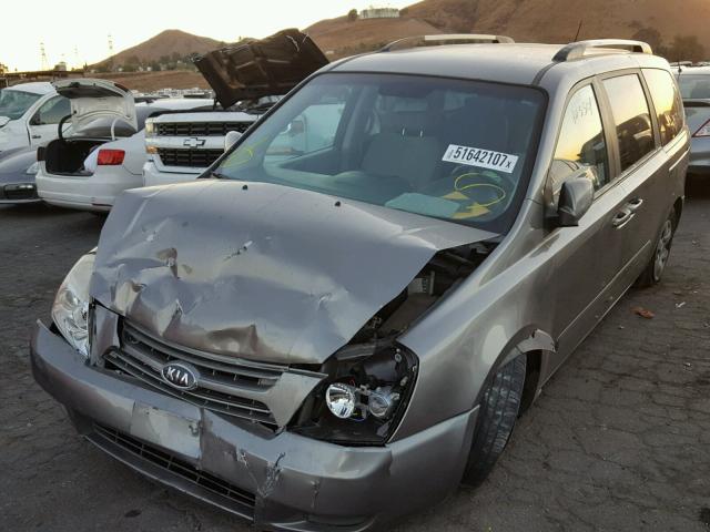 KNDMG4C32A6339898 - 2010 KIA SEDONA LX GRAY photo 2