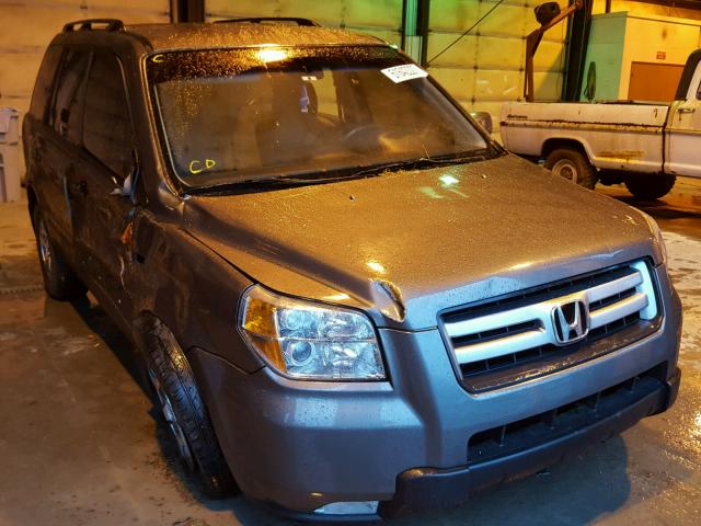 5FNYF18417B029775 - 2007 HONDA PILOT EX SILVER photo 1