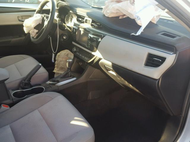 2T1BURHEXFC378049 - 2015 TOYOTA COROLLA L SILVER photo 5