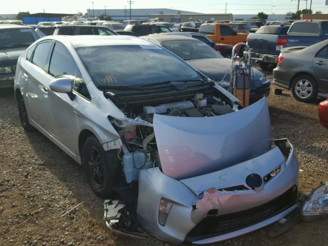 JTDKN3DU0F1983516 - 2015 TOYOTA PRIUS SILVER photo 1