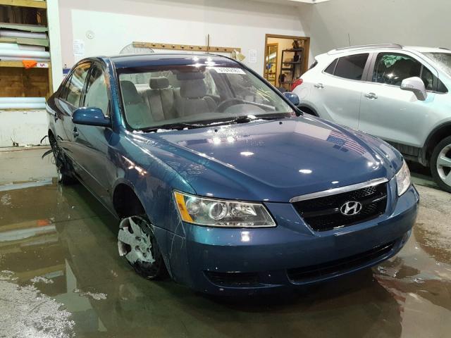 5NPET46C16H056370 - 2006 HYUNDAI SONATA GL BLUE photo 1