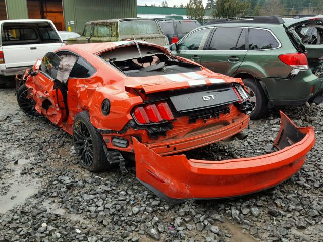 1FA6P8CFXG5203078 - 2016 FORD MUSTANG GT ORANGE photo 3