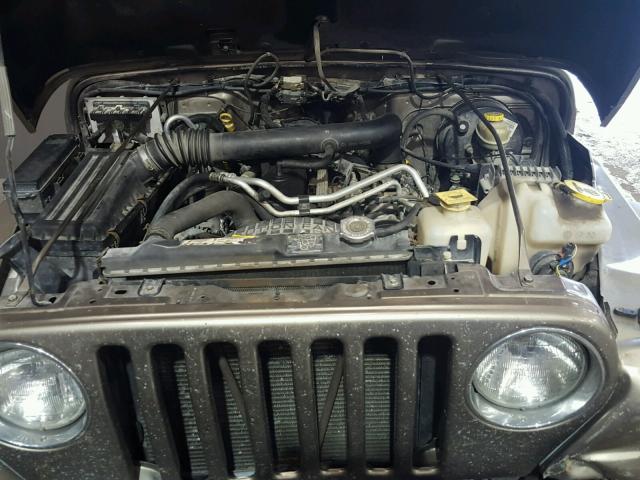 1J4FA49S74P794621 - 2004 JEEP WRANGLER / BROWN photo 7