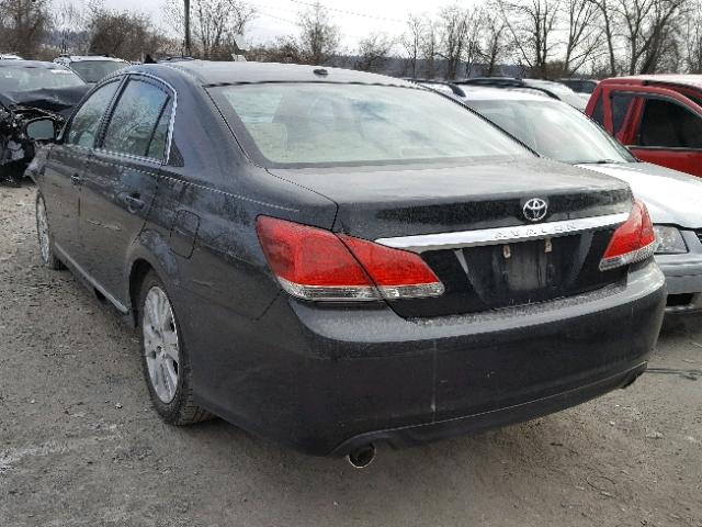 4T1BK3DB0BU389763 - 2011 TOYOTA AVALON BAS BLACK photo 3