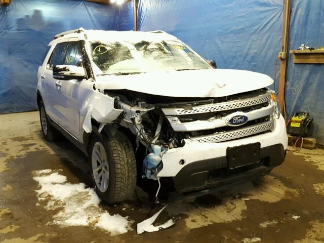 1FM5K8D87FGB32182 - 2015 FORD EXPLOR XLT WHITE photo 1