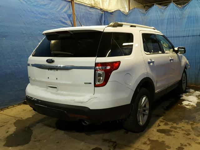 1FM5K8D87FGB32182 - 2015 FORD EXPLOR XLT WHITE photo 4