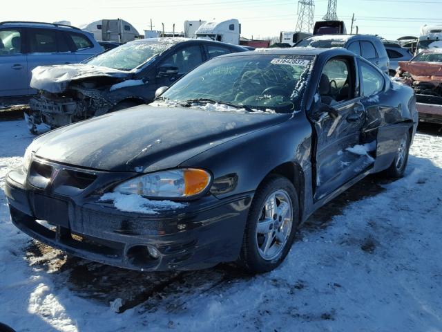 1G2NW12E84C151258 - 2004 PONTIAC GRAND AM G BLACK photo 2