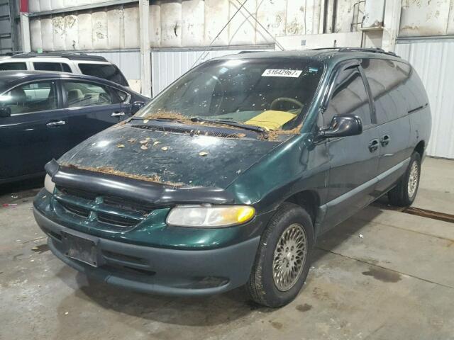 2B4GP44G2XR277044 - 1999 DODGE GRAND CARA GREEN photo 2