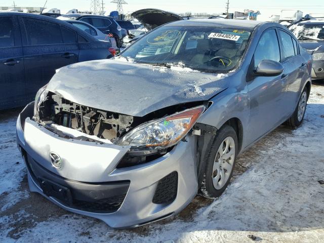 JM1BL1TF7D1752624 - 2013 MAZDA 3 I SILVER photo 2