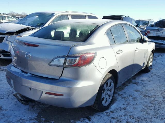 JM1BL1TF7D1752624 - 2013 MAZDA 3 I SILVER photo 4