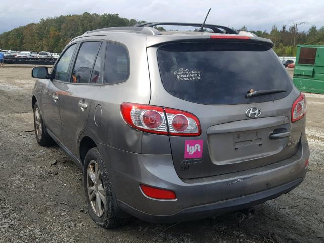 5XYZH4AG5BG062283 - 2011 HYUNDAI SANTA FE S SILVER photo 3