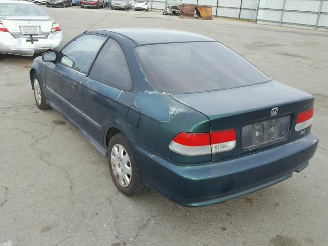 1HGEJ6127XL006443 - 1999 HONDA CIVIC DX GREEN photo 3