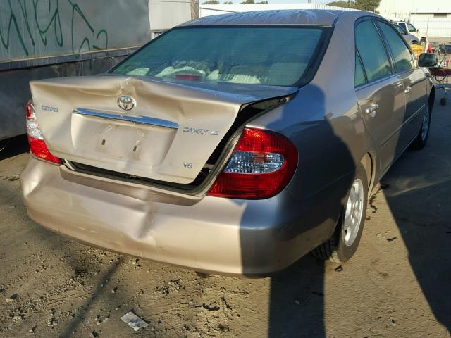 4T1BF30K13U563657 - 2003 TOYOTA CAMRY LE BEIGE photo 4