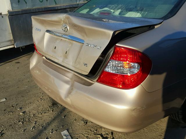 4T1BF30K13U563657 - 2003 TOYOTA CAMRY LE BEIGE photo 9