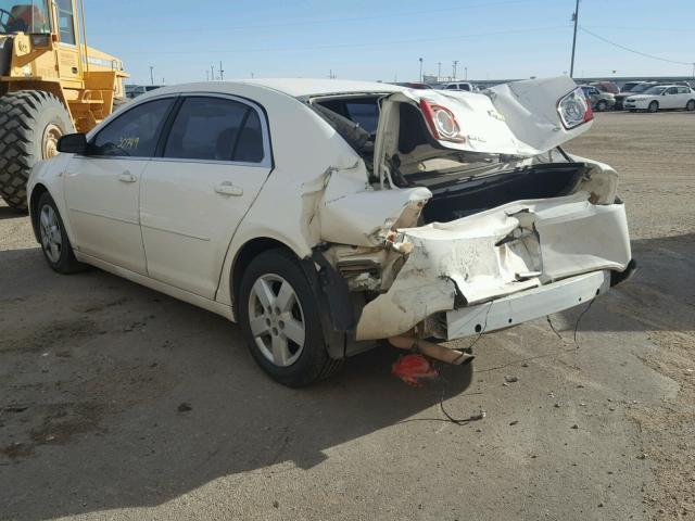 1G1ZG57B08F210137 - 2008 CHEVROLET MALIBU LS 白色 照片 3