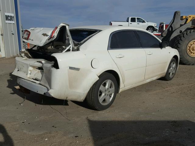 1G1ZG57B08F210137 - 2008 CHEVROLET MALIBU LS WHITE photo 4