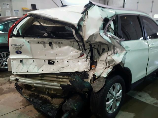 5J6RM4H70CL078053 - 2012 HONDA CR-V EXL WHITE photo 9