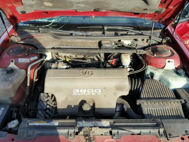 1G4HP52K9WH428827 - 1998 BUICK LESABRE CU RED photo 7