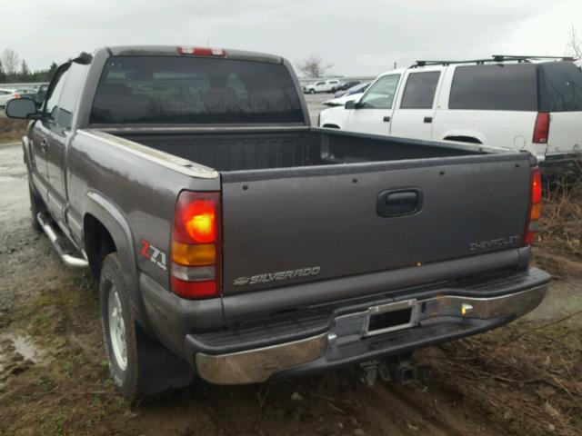 2GCEK19T721119366 - 2002 CHEVROLET SILVERADO GRAY photo 3