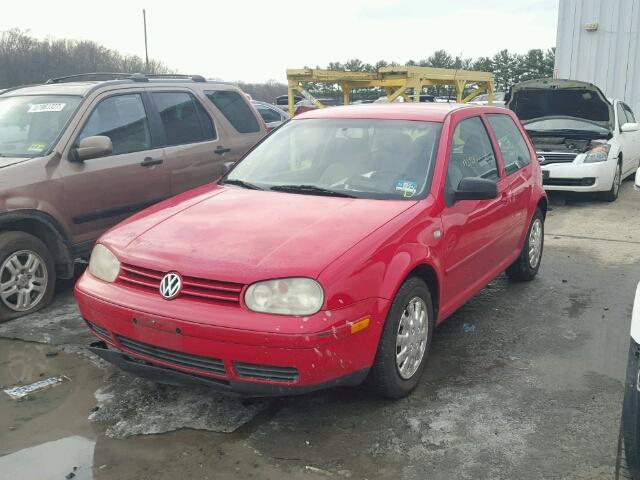 9BWBL61J244004999 - 2004 VOLKSWAGEN GOLF GL RED photo 2