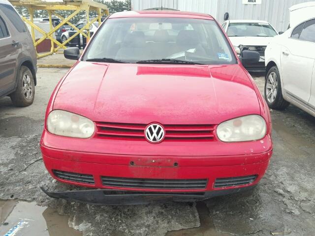 9BWBL61J244004999 - 2004 VOLKSWAGEN GOLF GL RED photo 9