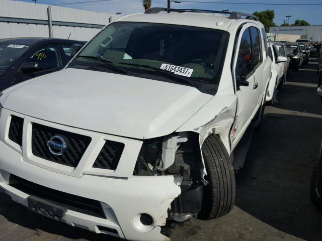 5N1AA0NDXEN609678 - 2014 NISSAN ARMADA SV WHITE photo 2