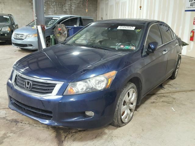 1HGCP36848A063696 - 2008 HONDA ACCORD EXL BLUE photo 2