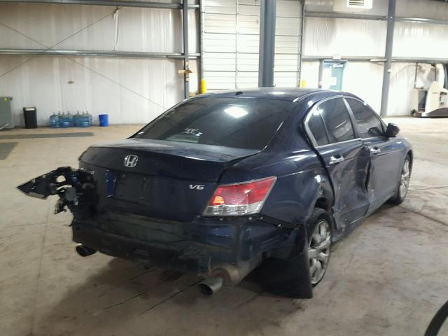 1HGCP36848A063696 - 2008 HONDA ACCORD EXL BLUE photo 4