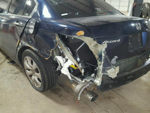 1HGCP36848A063696 - 2008 HONDA ACCORD EXL BLUE photo 9